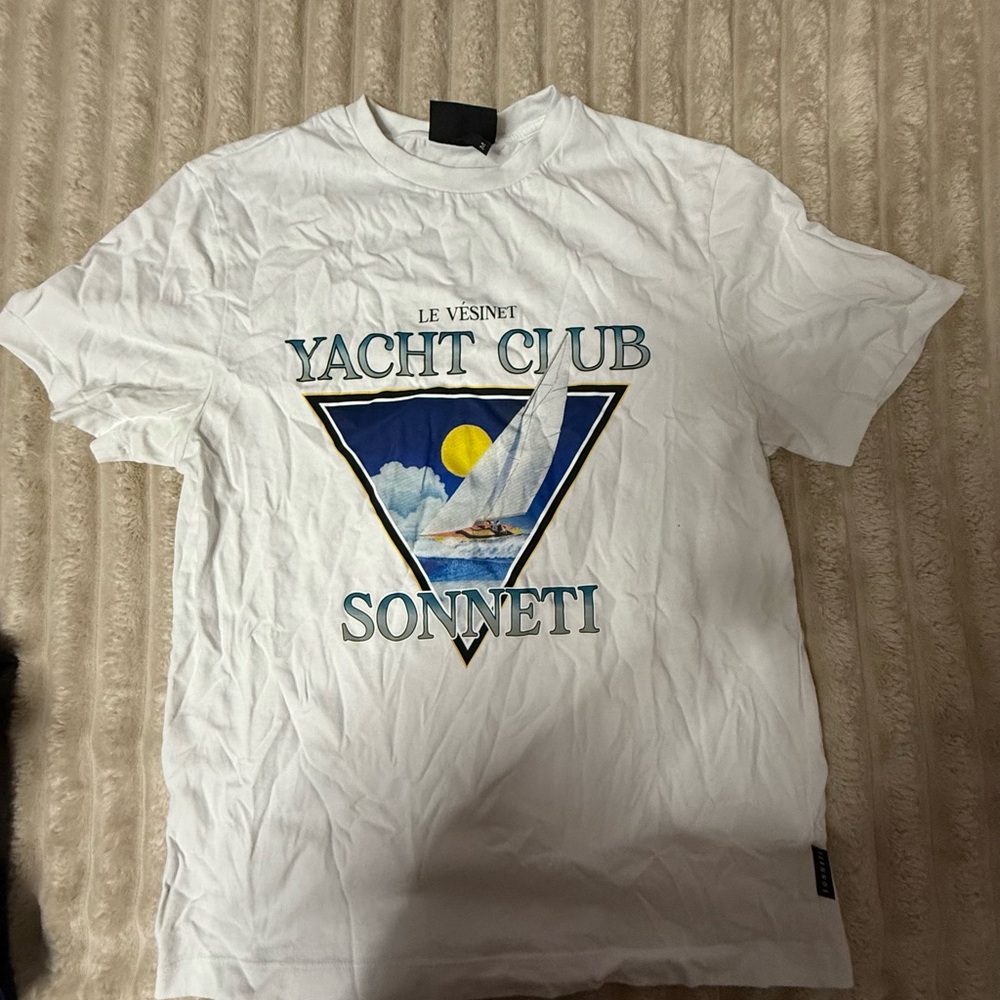 White Yacht Club Graphic Short Sleeve Tee